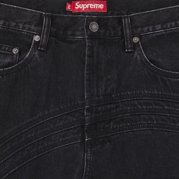 Jeans larghi con logo Supreme S