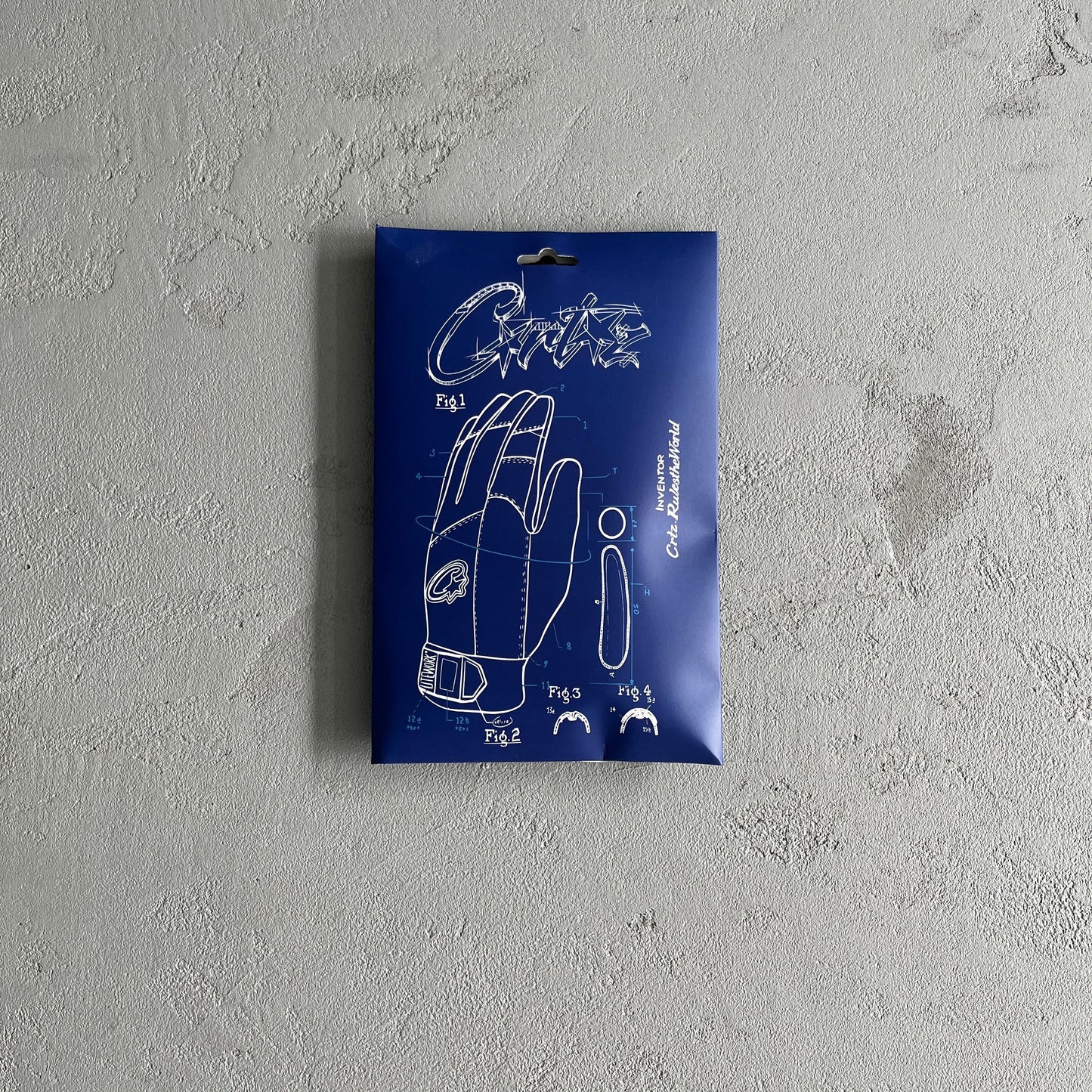 Corteiz Schwarze Lederhandschuhe