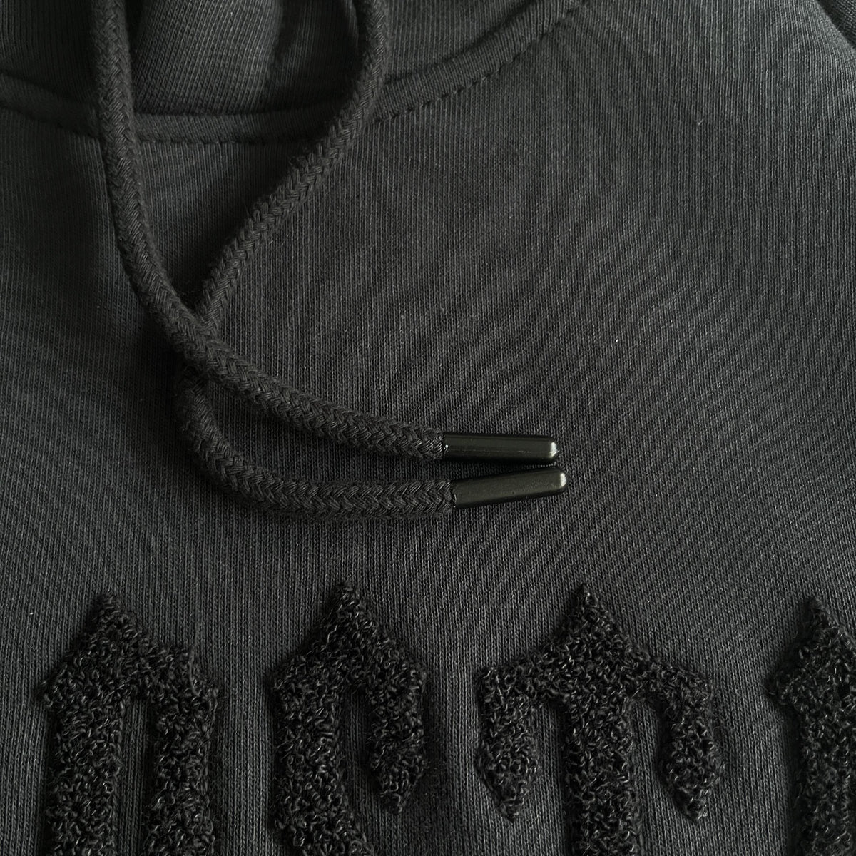 Tuta Trapstar con decorazione in ciniglia Black Out