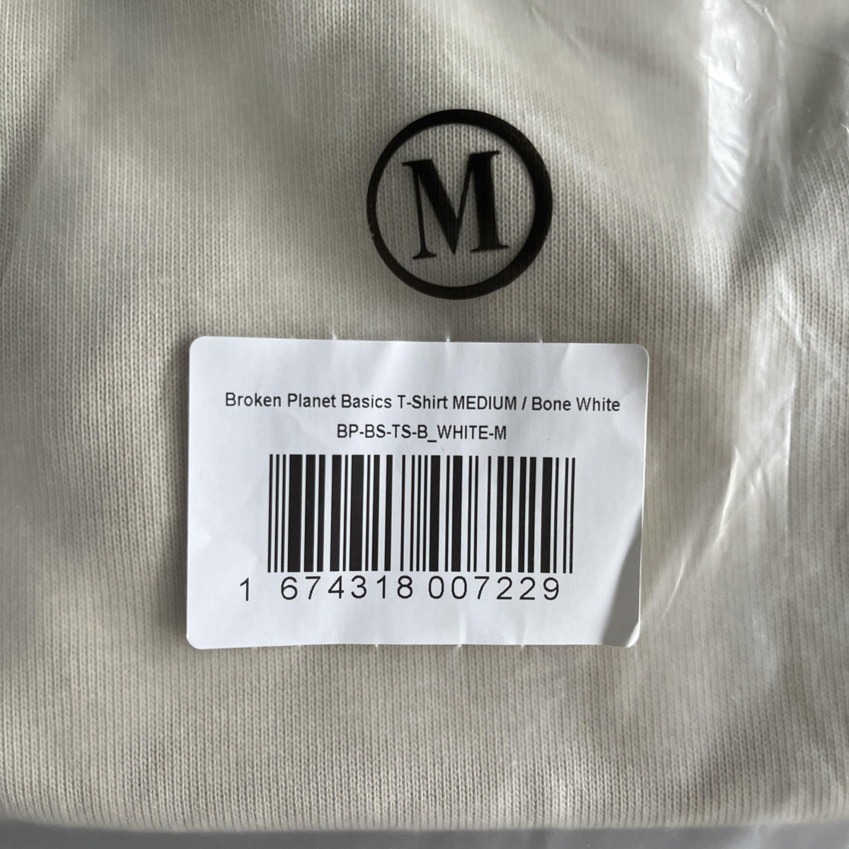 T-shirt Basica A Maniche Corte Con Stampa "Broken P"