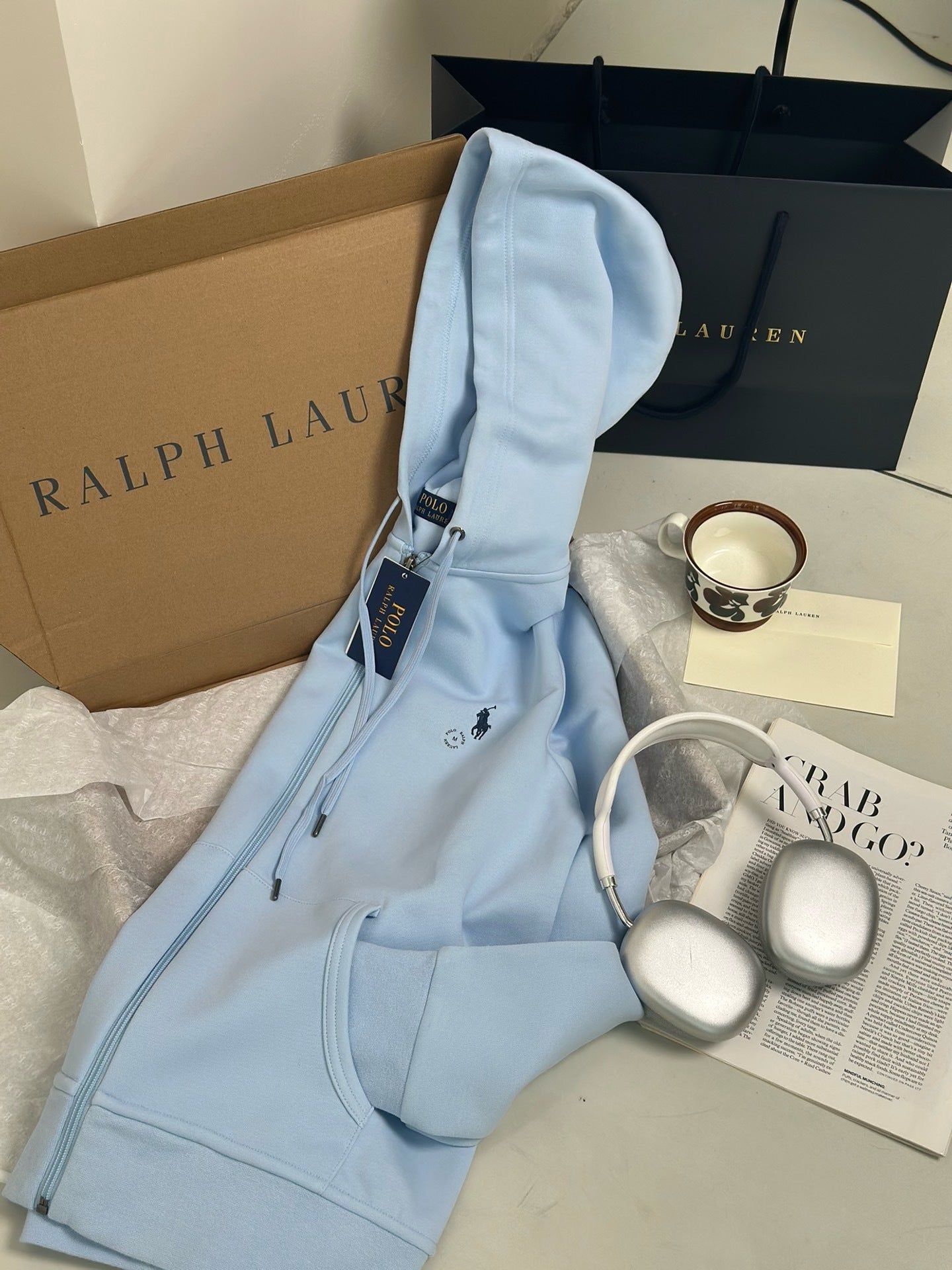 Sudadera con capucha y cremallera de Ralph Lauren