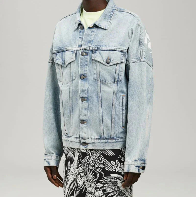Giacca in denim Palm Angels