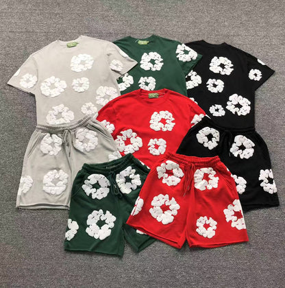 Maglietta con lacrime di denim