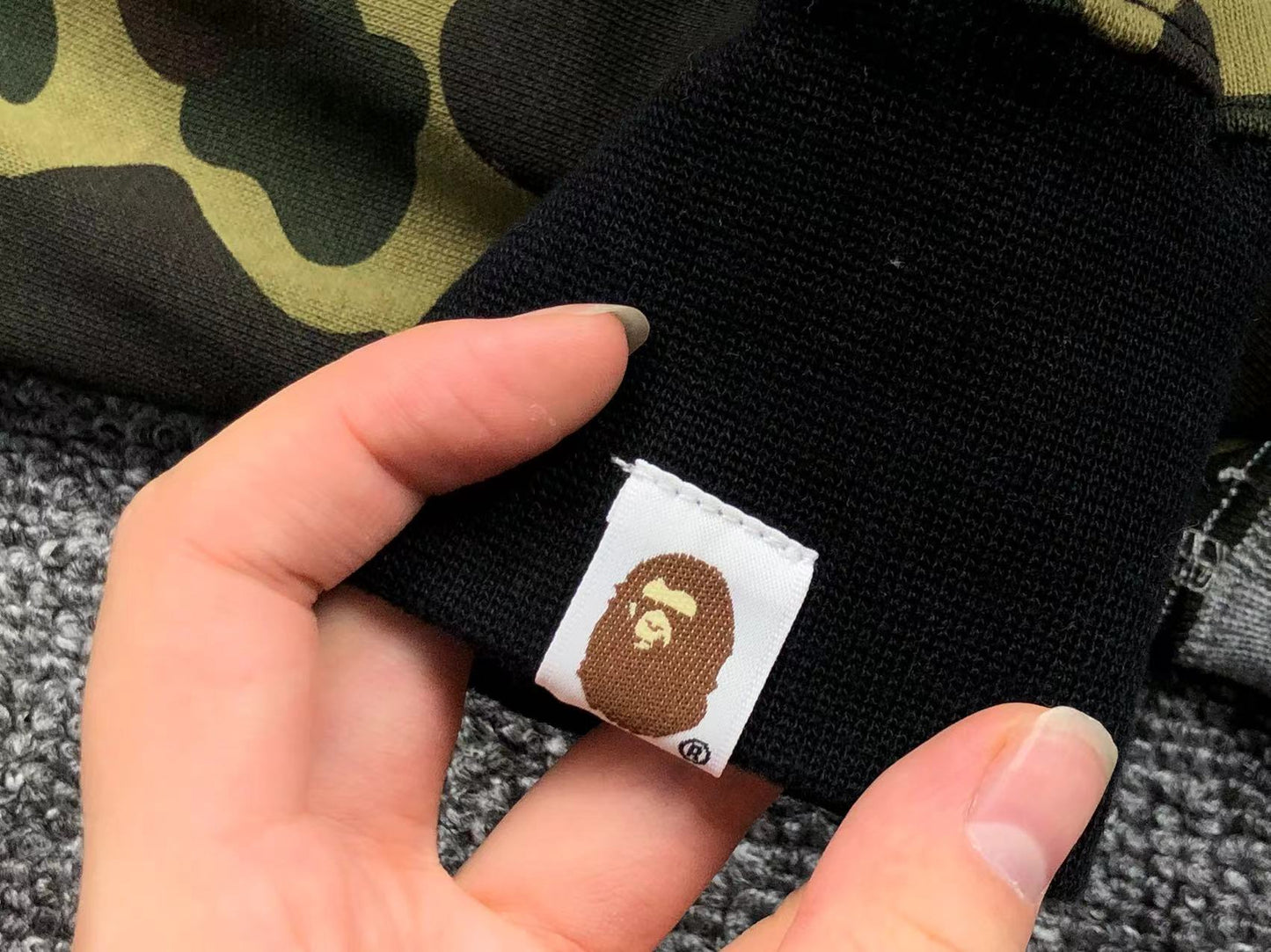 Felpa con cappuccio Bape