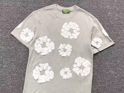 Maglietta con lacrime di denim