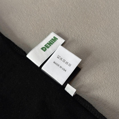 Maglietta con lacrime di denim 