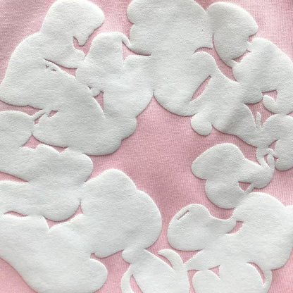 Maglietta con lacrime di denim 