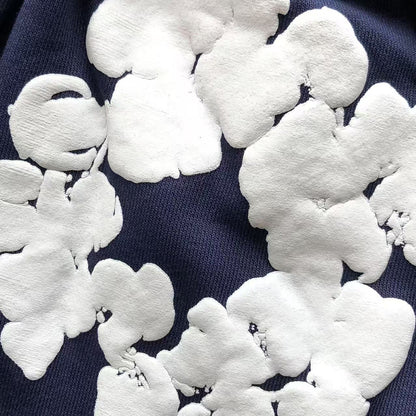 Pantaloncini con strappi in denim 