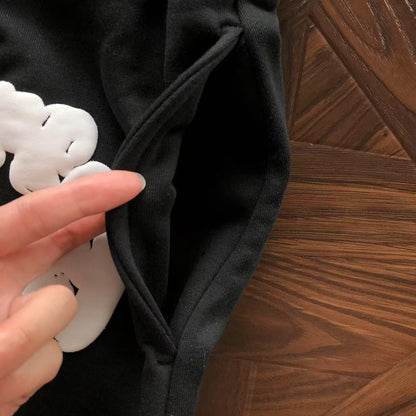 Pantaloncini con strappi in denim 