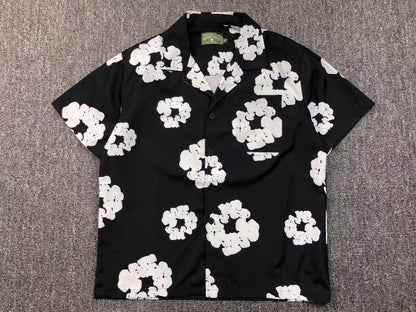 Tuta da bagno con strappi in denim