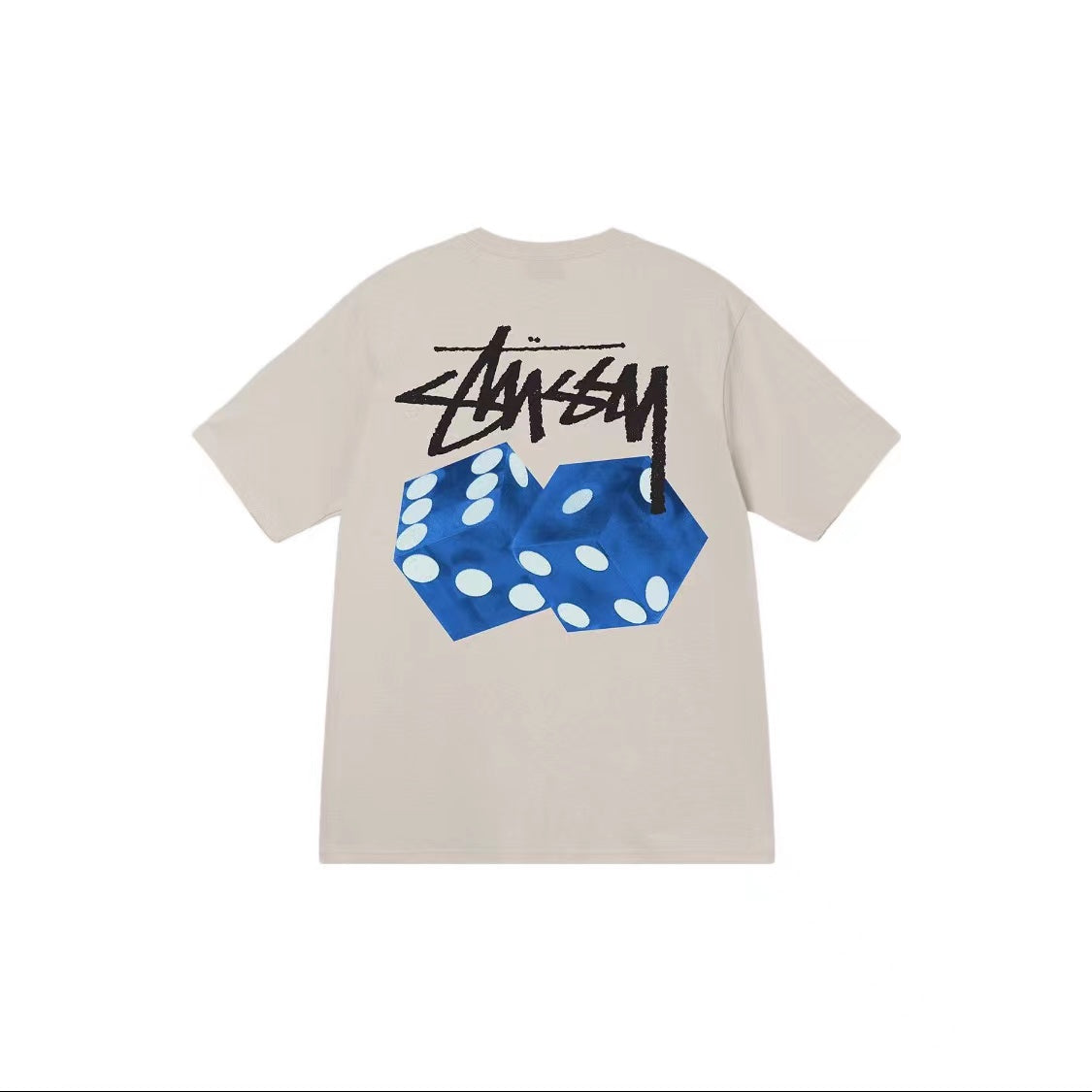 Maglietta Stussy tagliata a dadini 