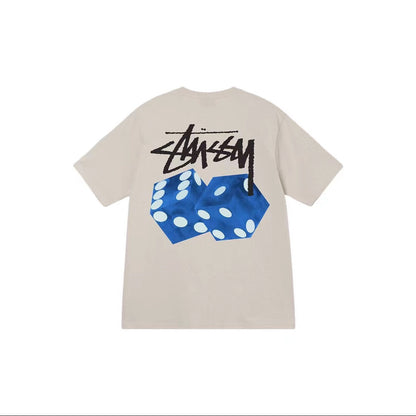 Maglietta Stussy tagliata a dadini 