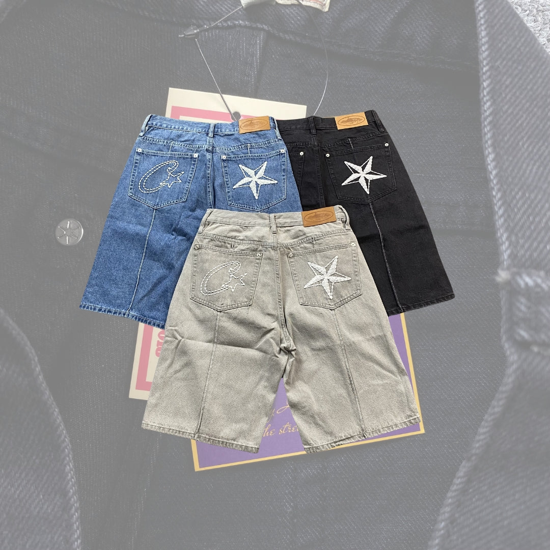 Corteiz Denim Jeans-Shorts