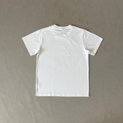 Maglietta con lacrime di denim 