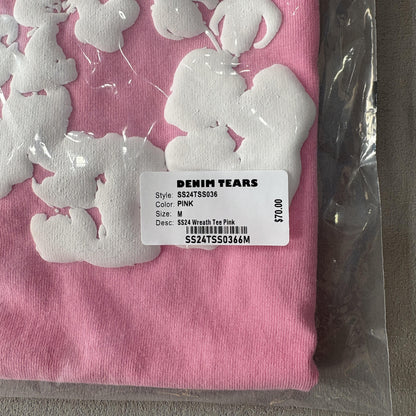 Maglietta con lacrime di denim 