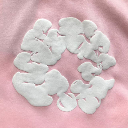 Maglietta con lacrime di denim 