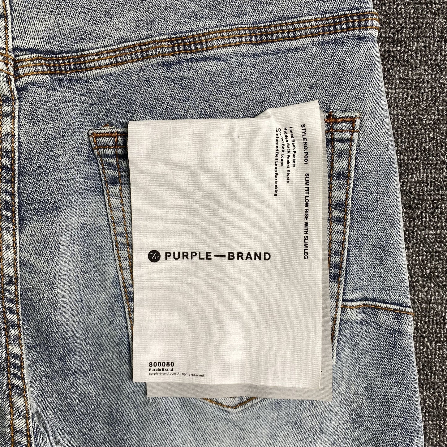 Schmale Jeans der Marke Purple Brand