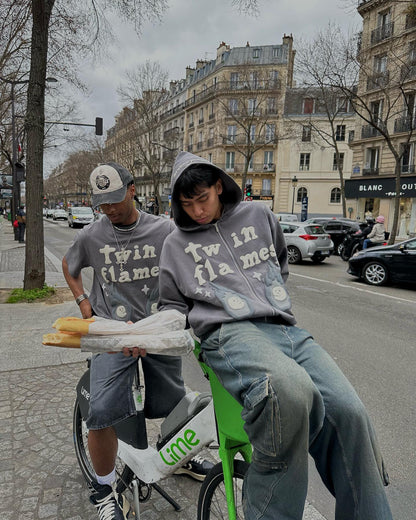 Broken Planet – Twin Flames – Kapuzenpullover mit Reißverschluss 