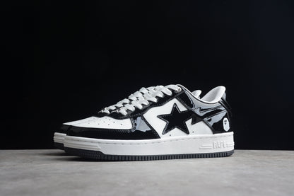 Bape Sta Schwarzes Lackleder 