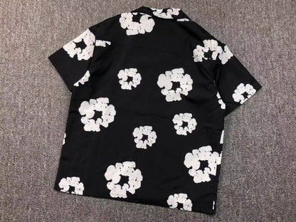 Tuta da bagno con strappi in denim