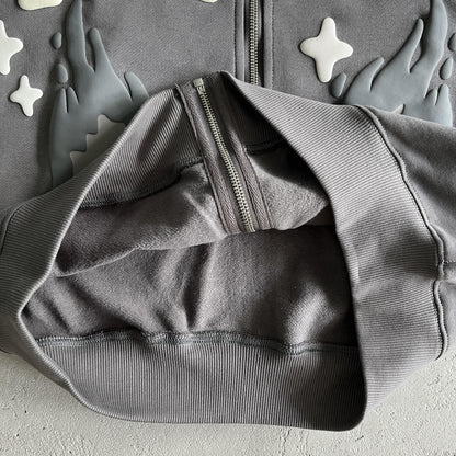 Broken Planet – Twin Flames – Kapuzenpullover mit Reißverschluss 