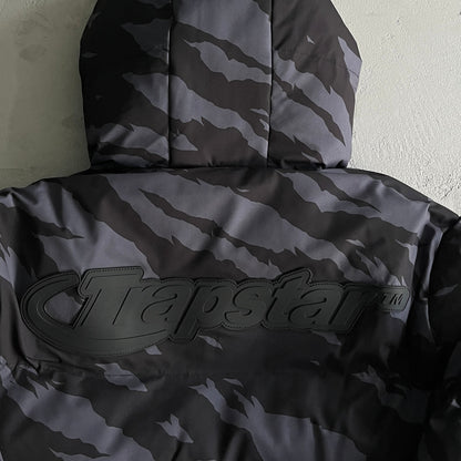 Giacca imbottita Trapstar Hyperdrive Technical Black Tiger Camo 