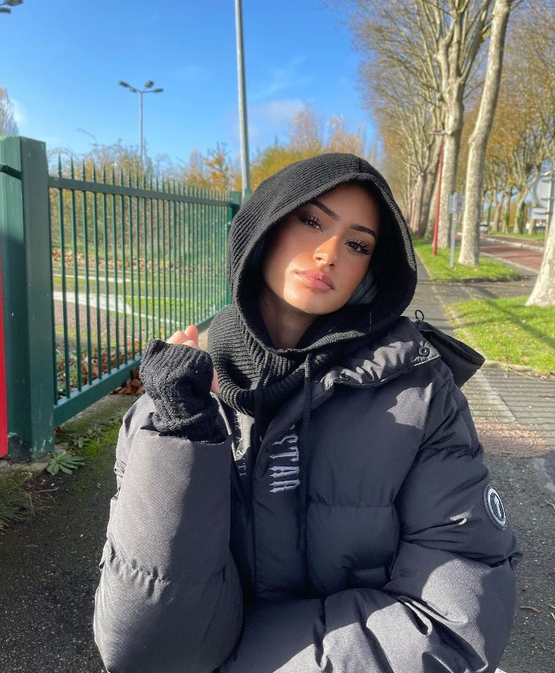 Giacca imbottita Trapstar da donna con cappuccio decoded