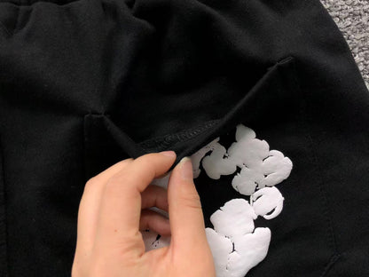 Maglietta con lacrime di denim