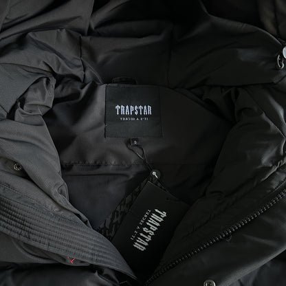 Trapstar Decoded Pufferjacke mit Kapuze 2.0 Schwarz / Infrarot 