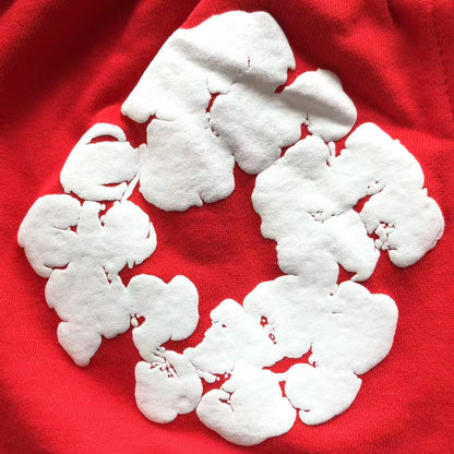 Pantaloncini con strappi in denim 