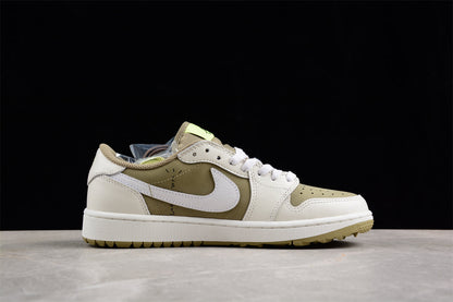 Air Jordan 1 Retro Low Golf Travis Scott Neutral Olive