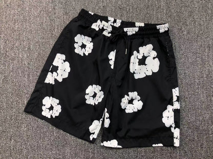 Tuta da bagno con strappi in denim