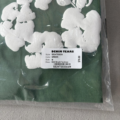 Maglietta con lacrime di denim 