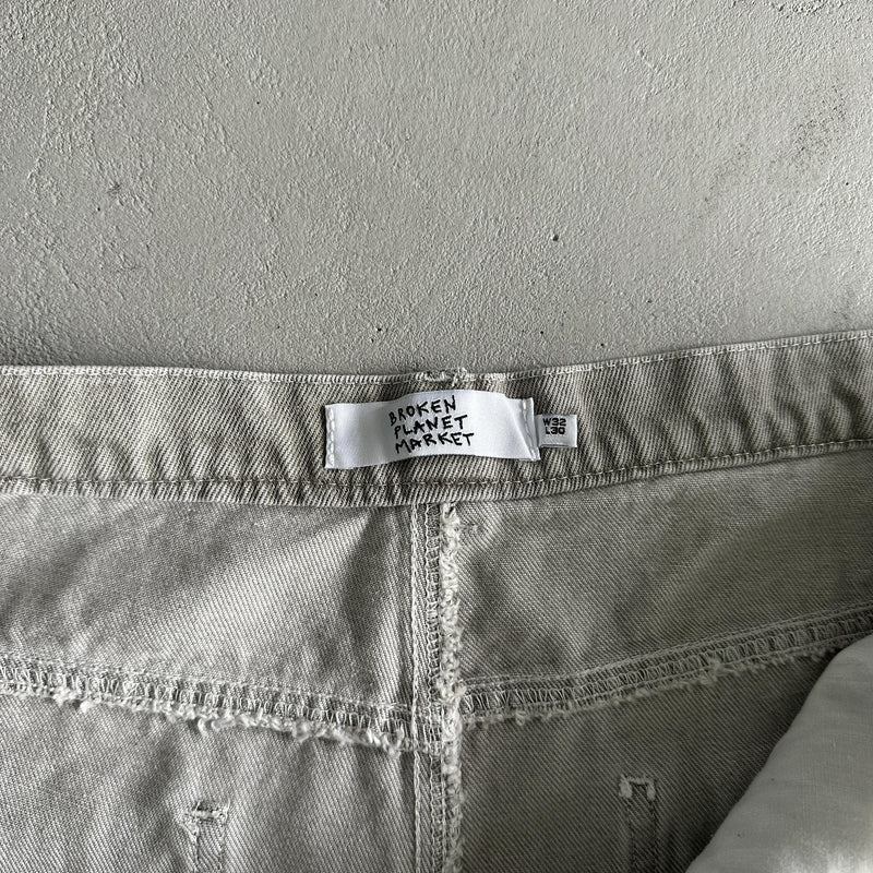 Broken Planet White Star Pants