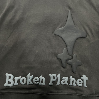 Broken Planet Herz-Totenkopf-Kapuzenpullover 
