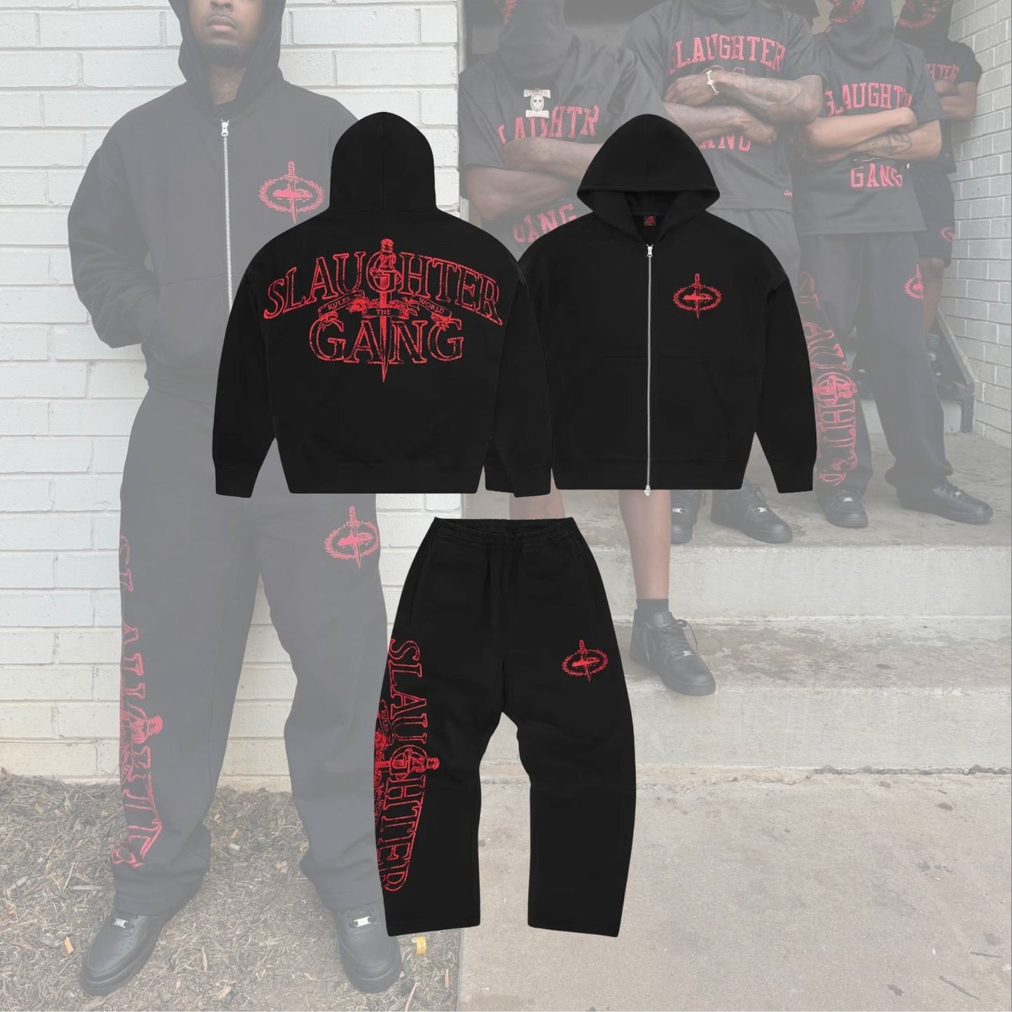 Corteiz x Slaughter Gang-Anzug