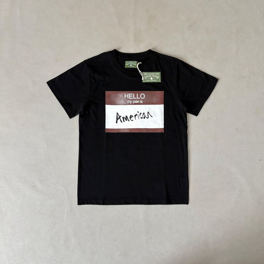 Maglietta con lacrime di denim 