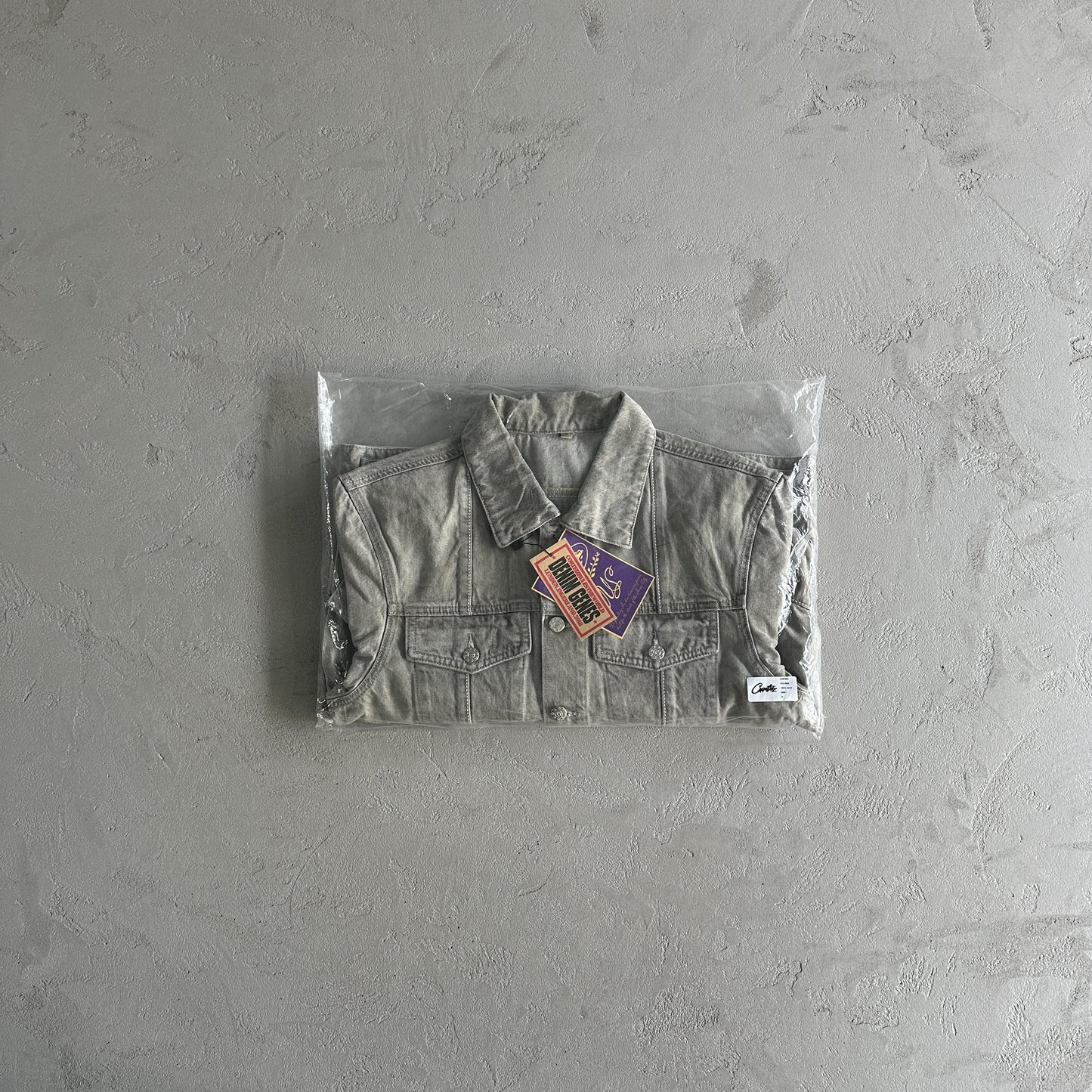 Giacca in denim Corteiz grigia