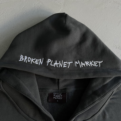 Broken Planet Skelett-Kapuzenpullover mit Reißverschluss 