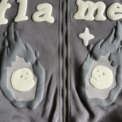 Broken Planet – Twin Flames – Kapuzenpullover mit Reißverschluss 