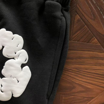 Pantaloncini con strappi in denim 