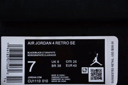Air Jordan 4 Schwarze Katze 