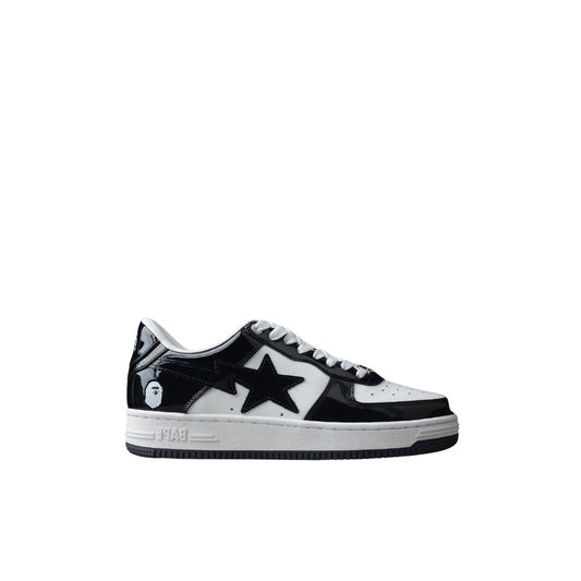 Bape Sta in pelle verniciata nera 