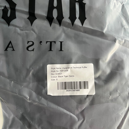 Giacca imbottita Trapstar Hyperdrive Technical Black Tiger Camo 