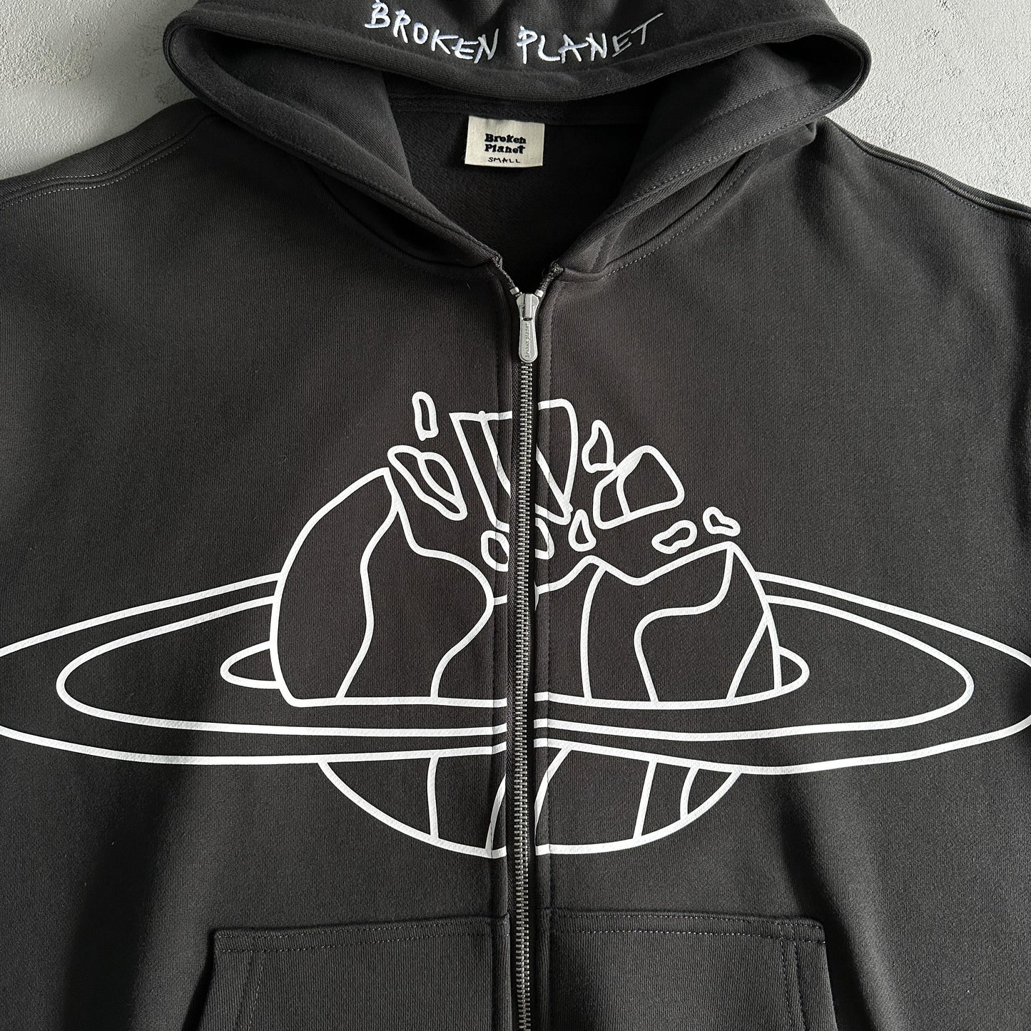 Felpa con cappuccio e zip Broken Planet Outer Space 