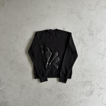 Synaworld Rundhalsanzug Schwarz 