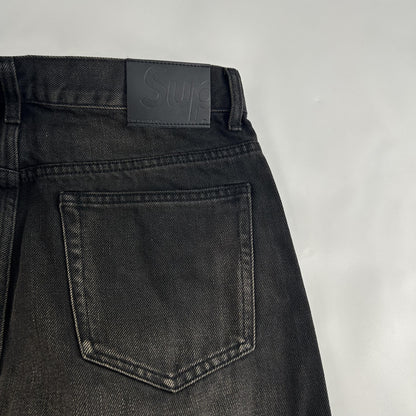 Supreme – Baggy-Jeans im Used-Look mit lockerer Passform und Selvedge-Muster