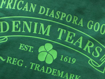 Maglietta con lacrime di denim 