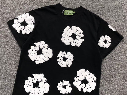 Maglietta con lacrime di denim