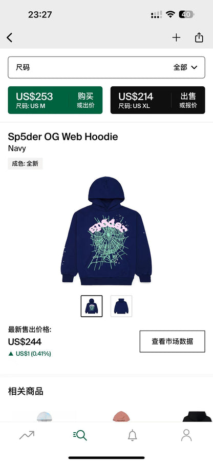 Sp5der Hoodie 1:1